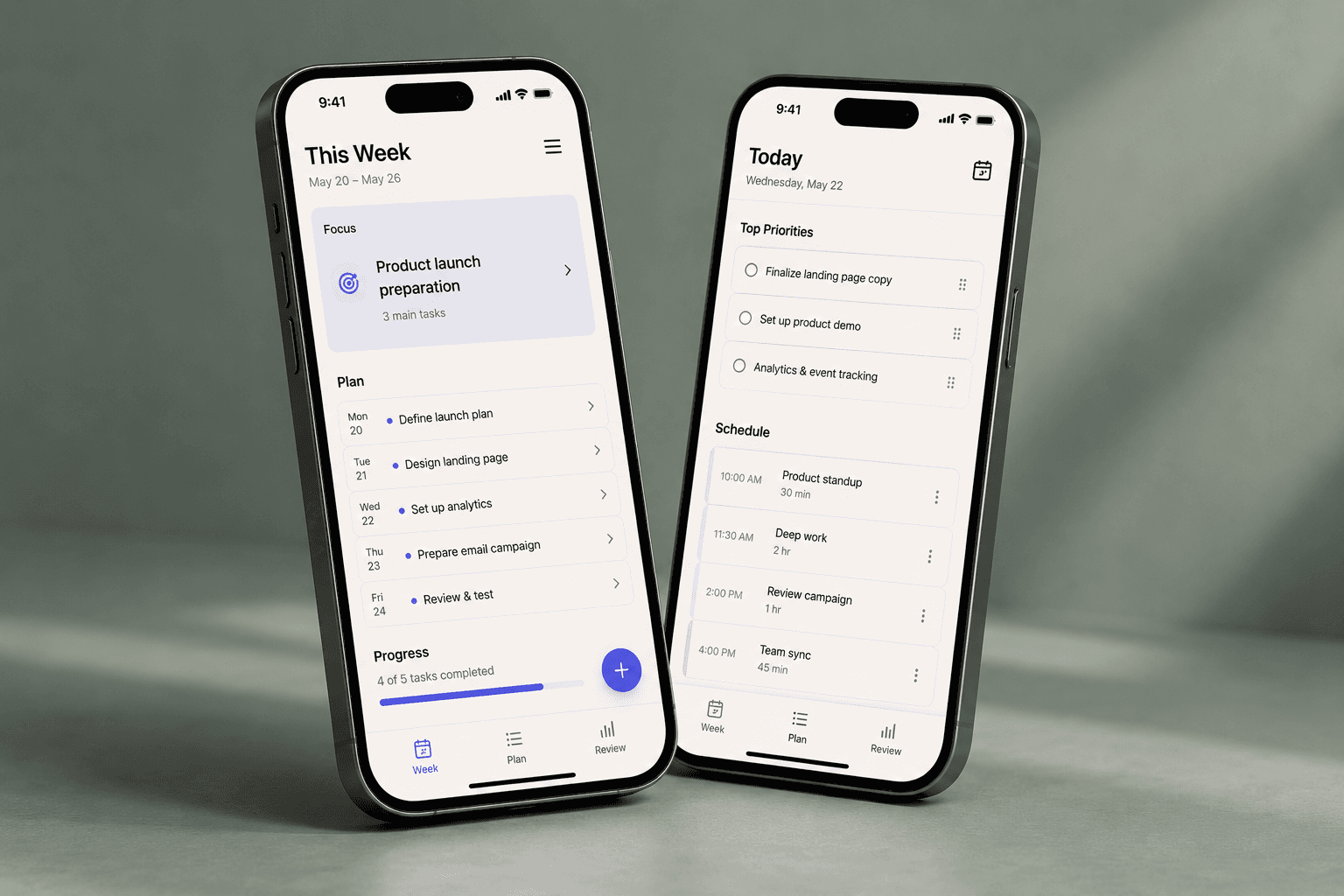 WeekAhead product screenshot